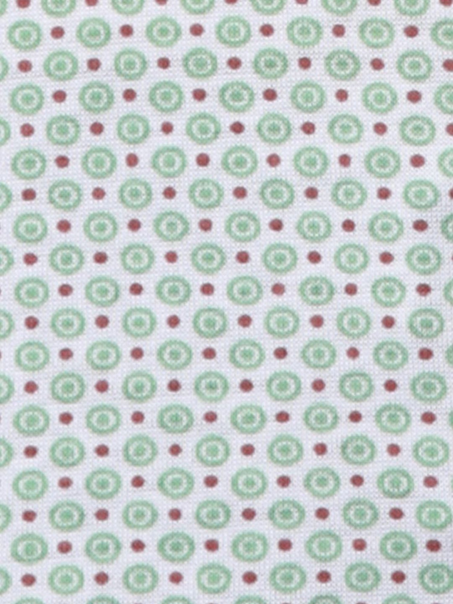 Park Avenue Green Cotton Slim Fit Printed Polo T-Shirt