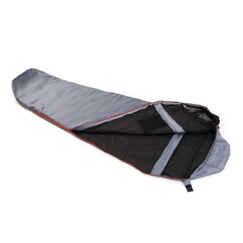 Snugpak Travelpak 4 Sleeping Bag with Mosquito Net, 19 Degree, Left Hand Zip, Pebble Gray