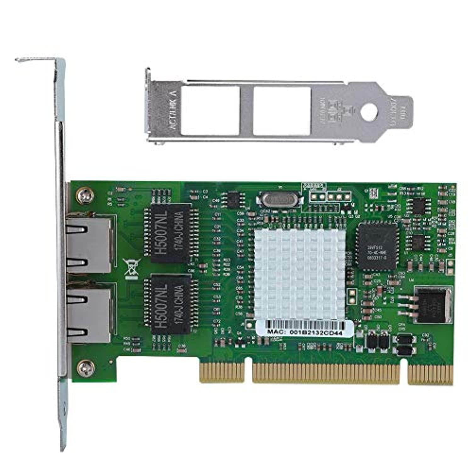 pci gigabit network adapter with intel chipset 82546 dual rj45 copper port 10/100/1000 mbps 32 bit gigabit 8492mt pci server ethernet network card nic