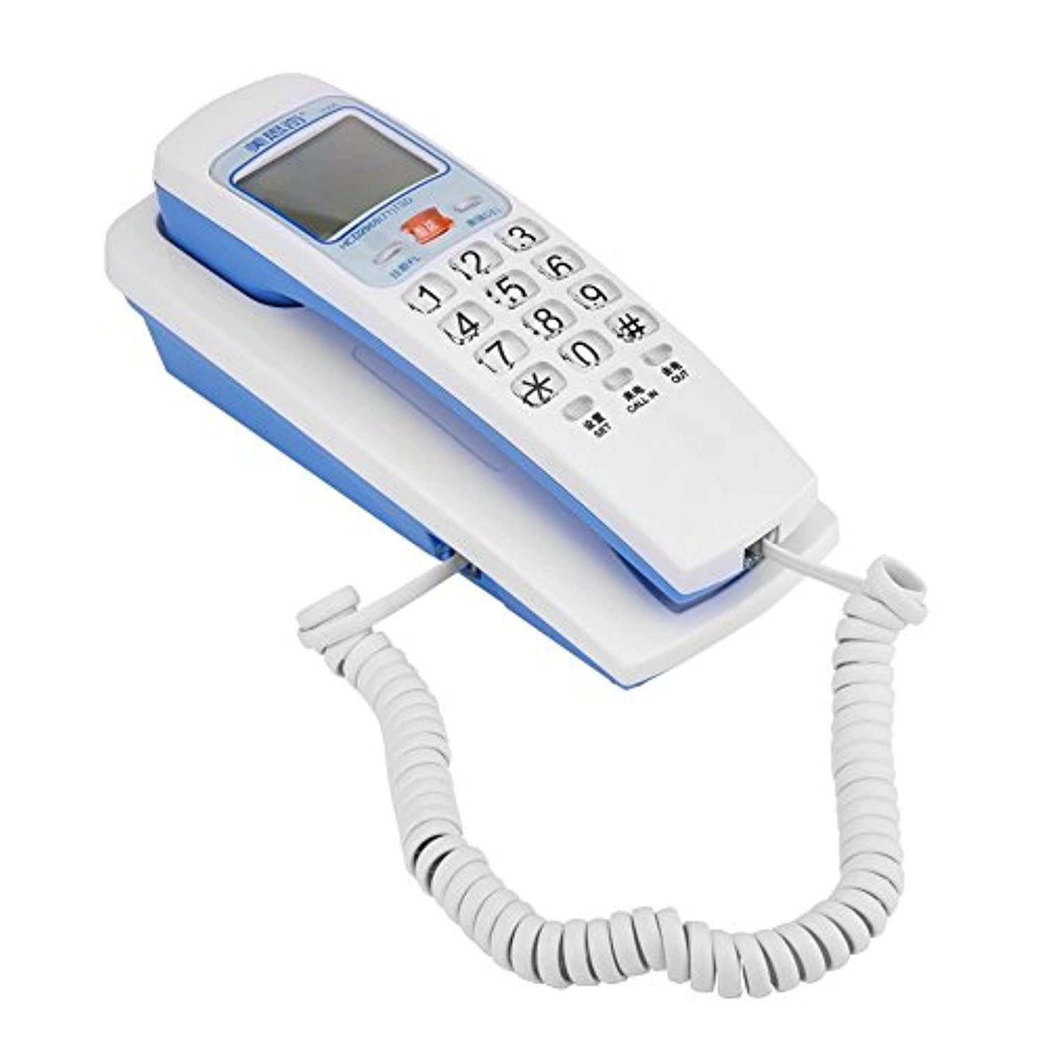 corded phone, fsk/dtmf caller id telephone corded phone desk put landline fashion extension telephone white