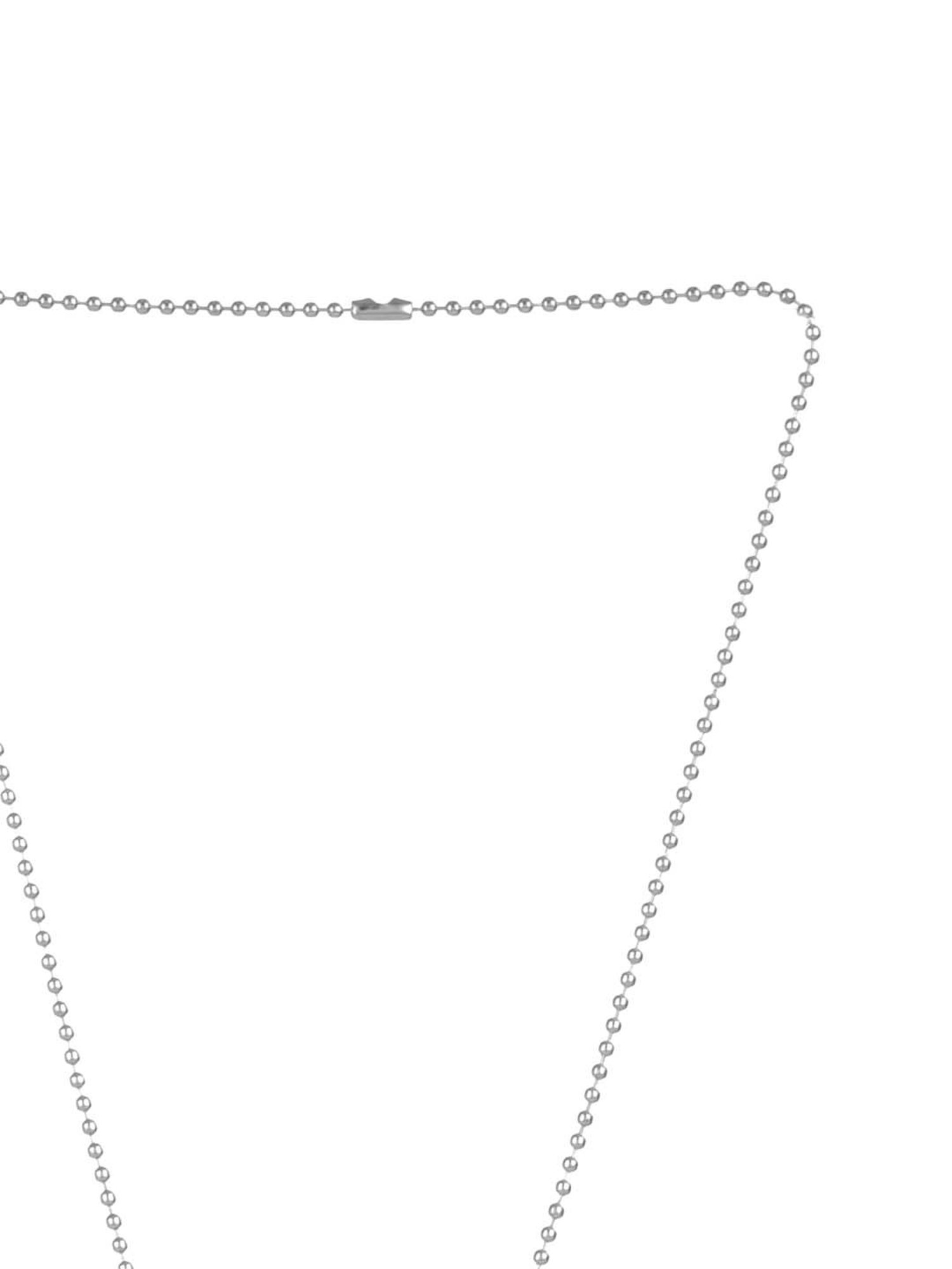 Bold By Priyaasi Trendy Bullet Tag Silver-Plated Pendant for Men