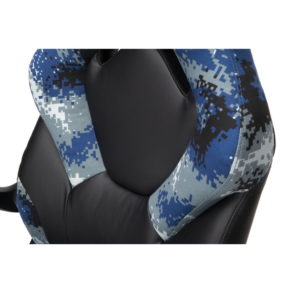 OFM Essentials Collection Racing Style Bonded Leather Gaming Chair, in Arctic Camo (ESS-3085-ARC)