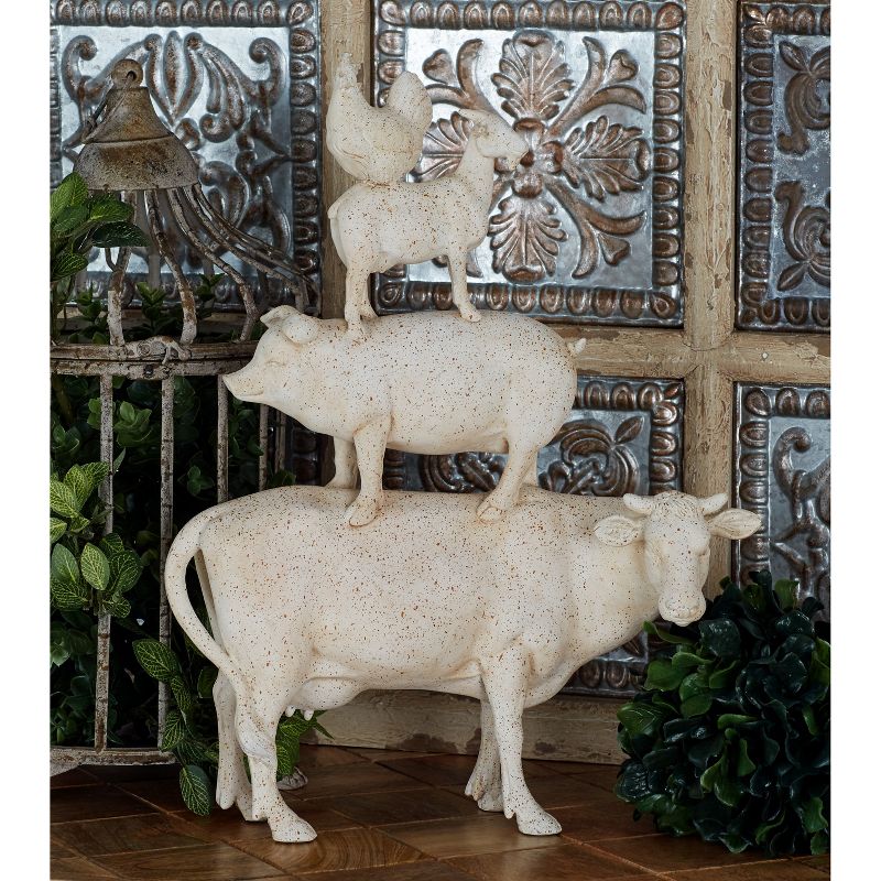 Decorative Farm Animal Set - White - Olivia & May