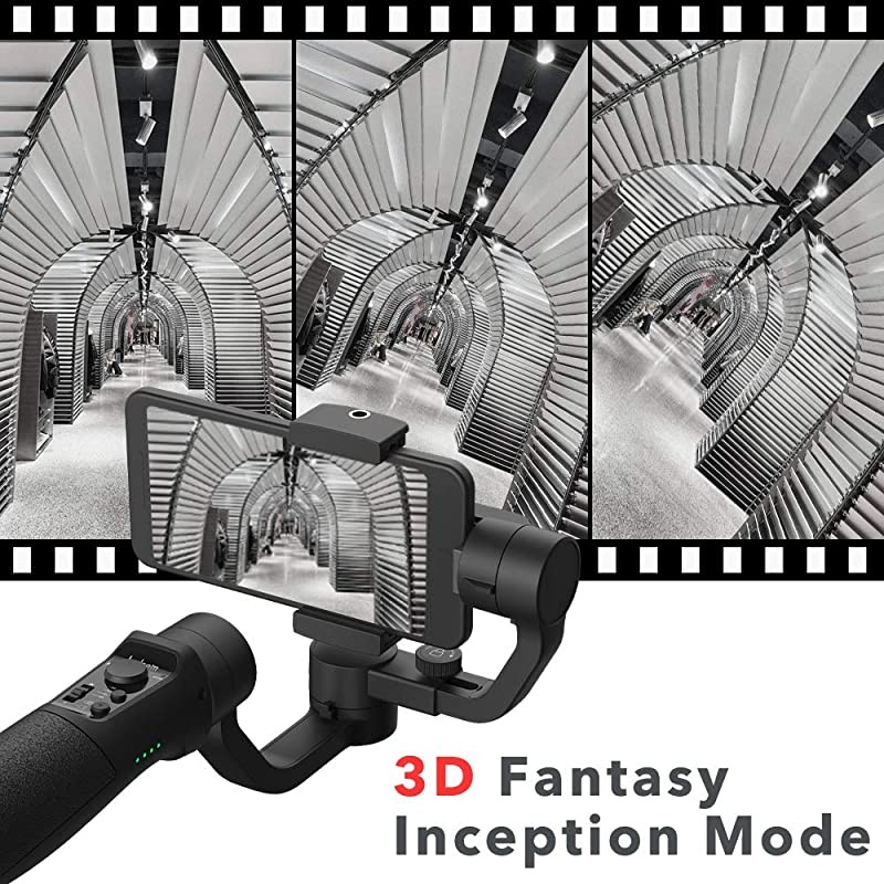 3Axis Gimbal Stabilizer for iPhone 12 11 PRO MAX X XR XS Smartphone Vlog Youtuber Live Video Record with Sport Inception Mode Face Object Tracking Motion TimeLapse  iSteady Mobile Plus