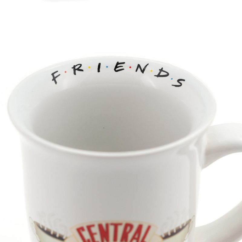 Silver Buffalo Friends Central Perk Flared Rim Collectible Ceramic Coffee Mug | Holds 16 Ounces