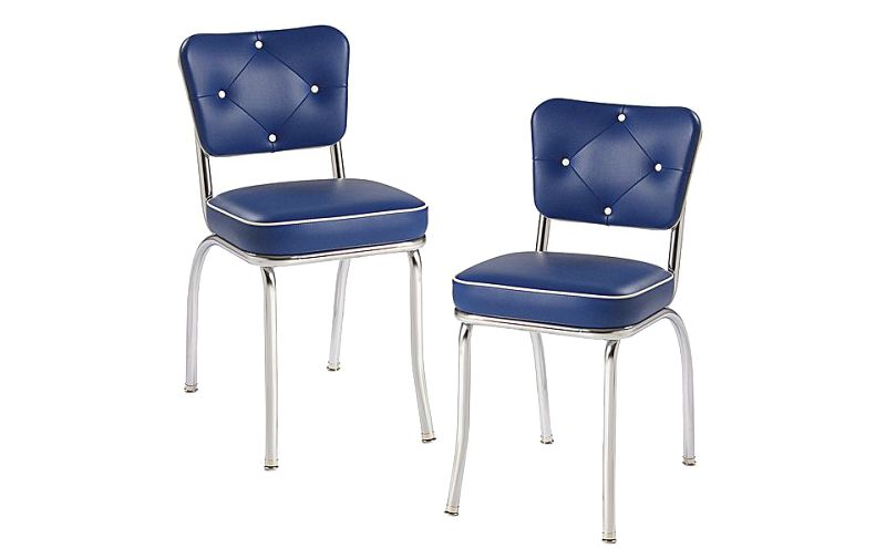 Set of 2 Lucy Diner Chair - Royal