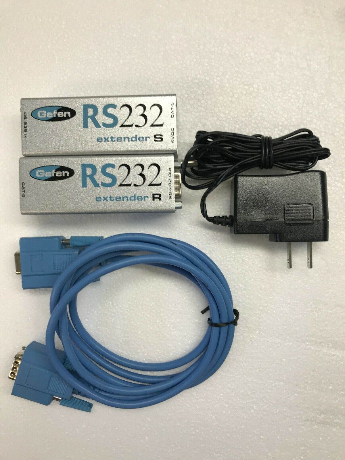 1 Set Gefen RS232 Serial Extender Sender With Receiver Complete Unit 30 D/M/B