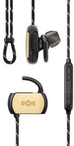 House Of Marley Voyage BT In-Ear Bluetooth Headphones with Mic, Black, EM-FE053-SB