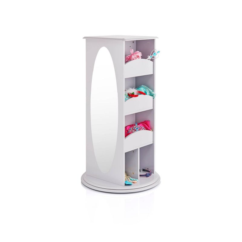 42" Kids' Rotating Dress Up Storage Gray - Guidecraft