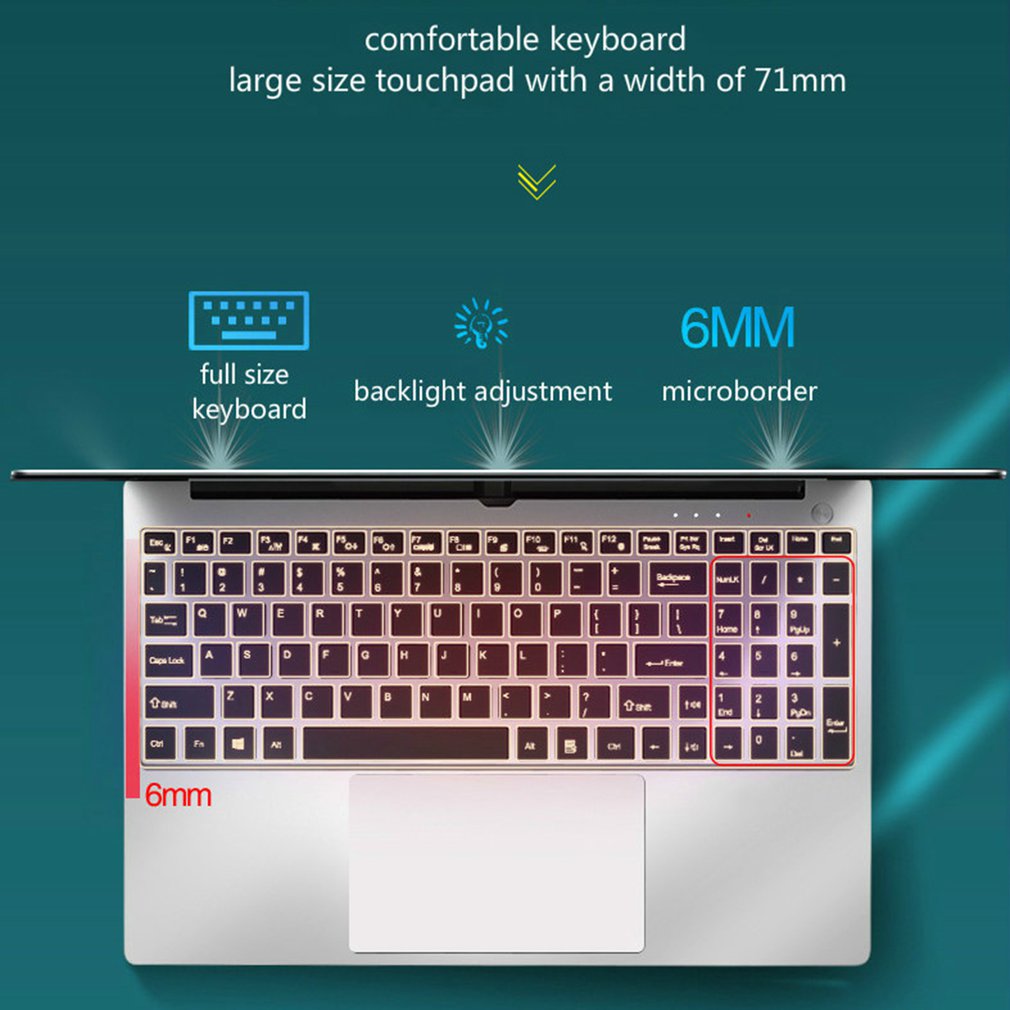 15.6-inch ultra-thin business office laptop Intel Pentium 4405U RAM 8GB + ROM SSD 256GB solid state drive 2G discrete graphics,15.6-inch computer bag plus power pack