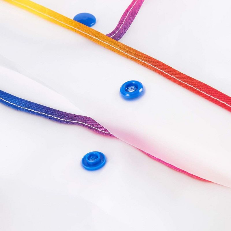 Juavle Clear Portable Rain Poncho Jacket Raincoat for Adults, 22 x 52 in