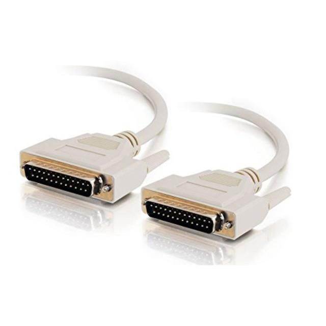 aya 3ft 3 feet ieee1284 db25 m/m male to male parallel serial cable ul certified