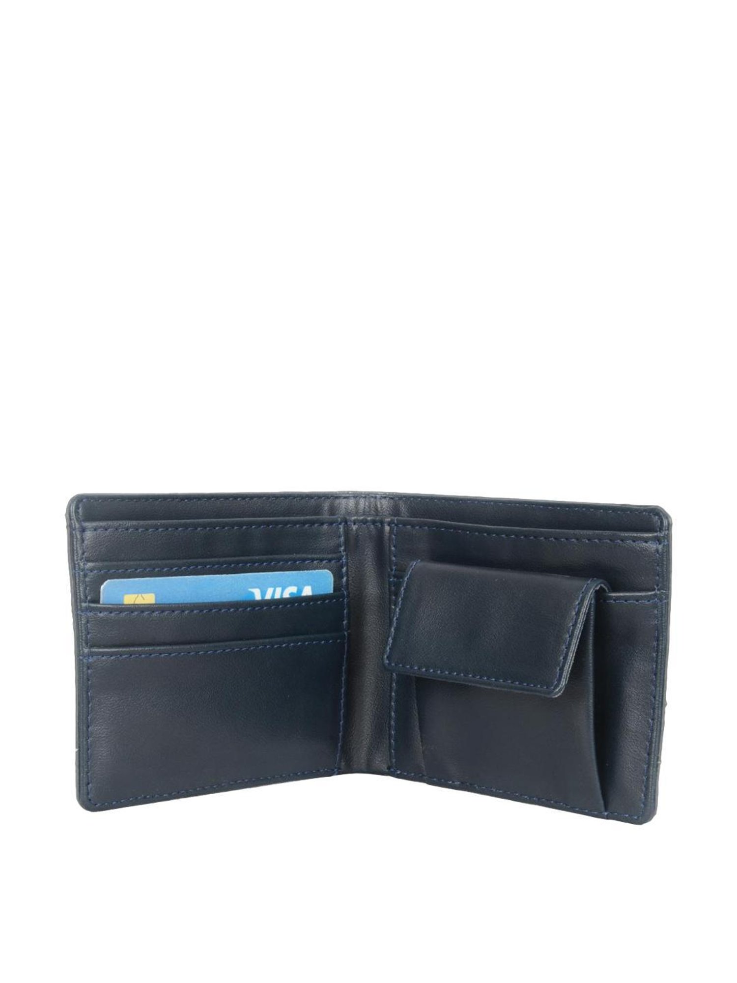 Baggit Jack Arabia Grey PU Textured Bi-Fold Wallet