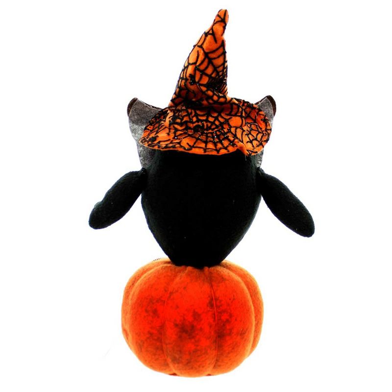 Halloween Owl On Pumpkin Zippers Witch  -  Decorative Figurines