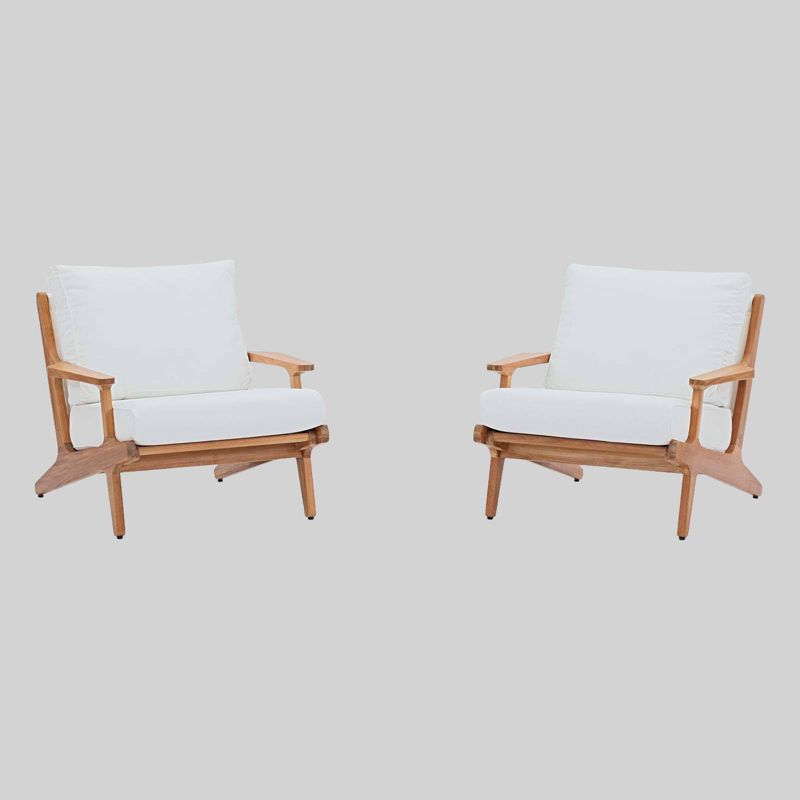 St Lucia 2pc Wicker Club Chairs - Brown/Tan - Christopher Knight Home