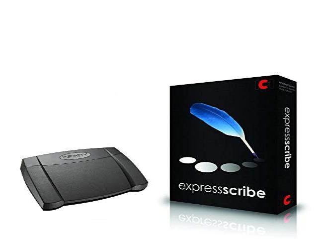 Express Scribe Pro Transcription Software with USB Foot Pedal