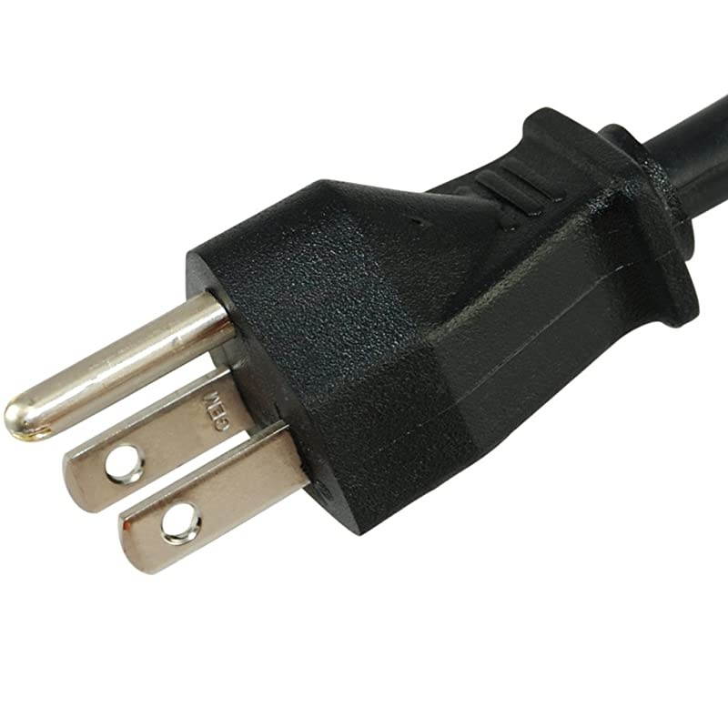 05215 Y-Cable 6 inch + 8-Inch 1 to 2 Outlet Y Power Equalizer 5-15P to 2 C13 Computer/Monitor/Projector Power Cord