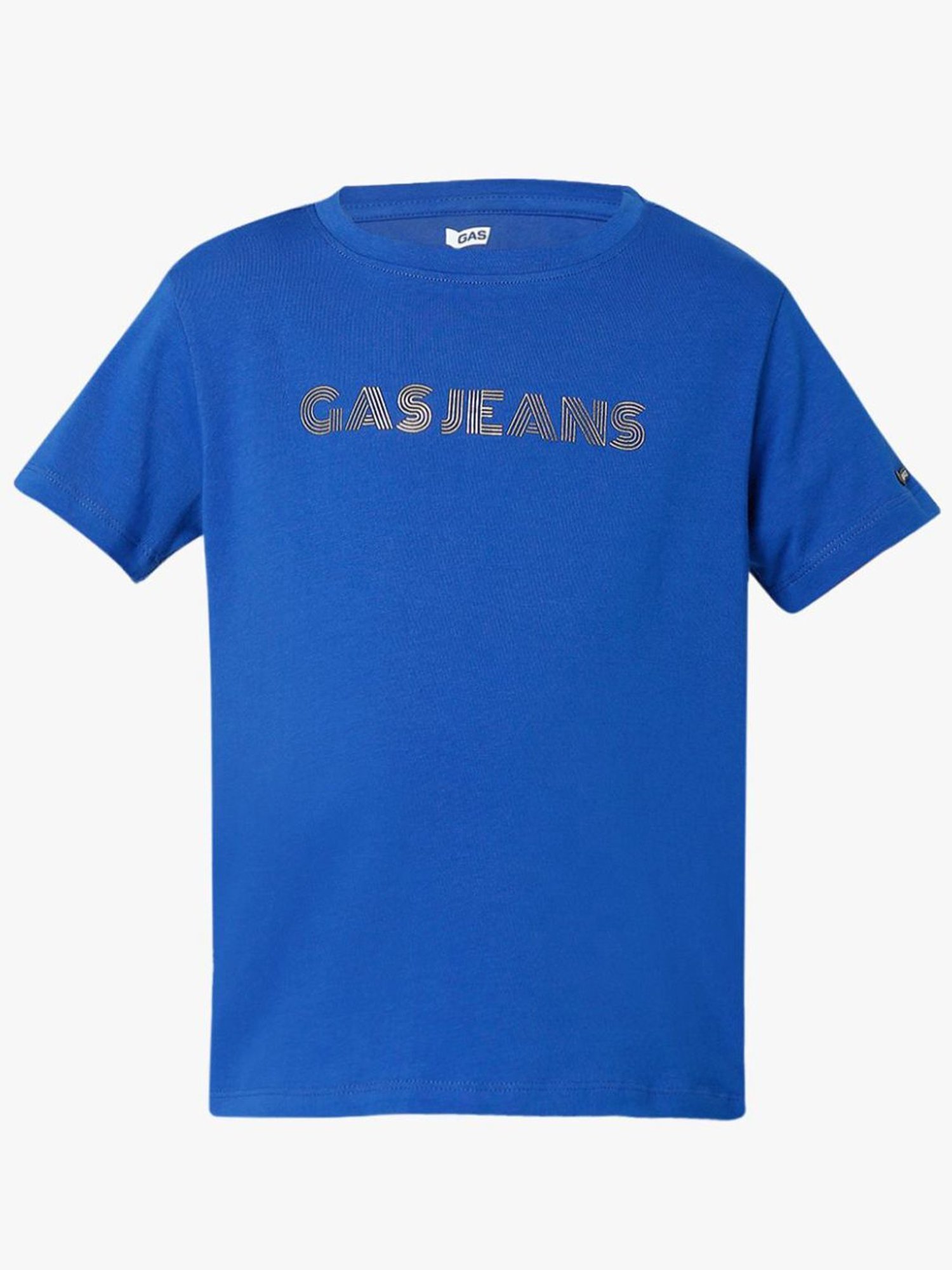 Gas Kids Blue Printed T-Shirt