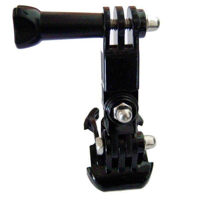 3-Way Pivot Arm Thumb Knob + 1/4 Tripod Mount Adapter Converter + Curved Sticky Mount for Gopro 4 3 Xiaoyi