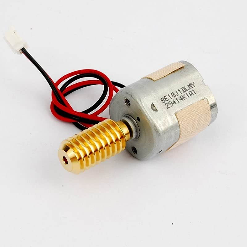 12V Square Six Pole Rotor Micro Motor 18x18mm With Exquisite Screw Rod 12000RPM High Speed