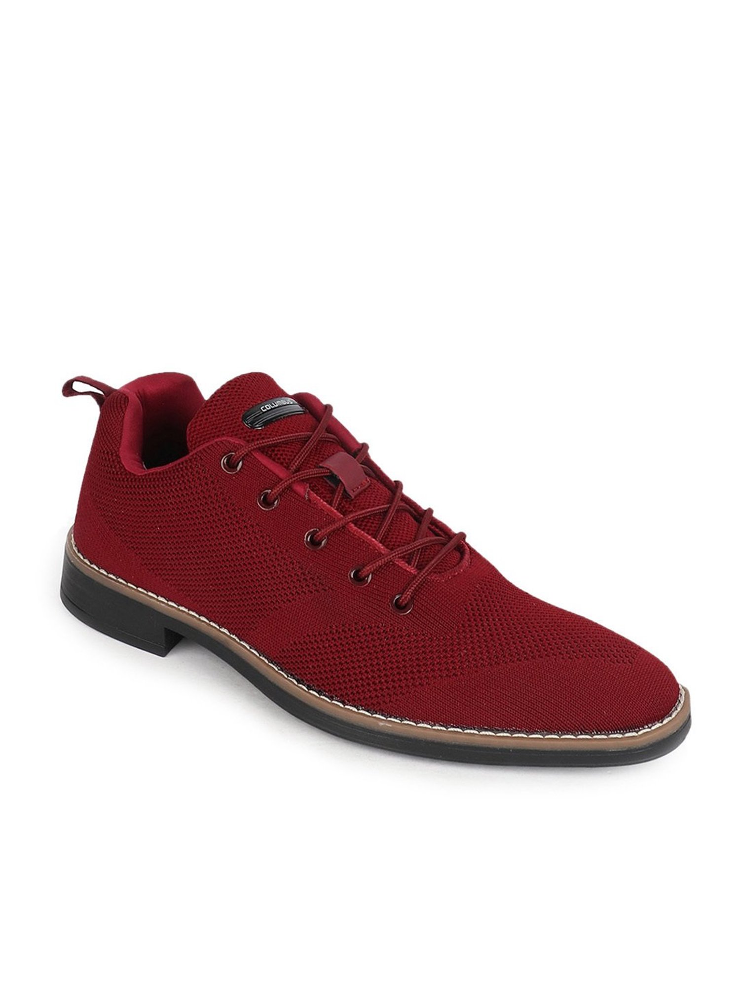 Columbus Men's Wine Oxford Shoes