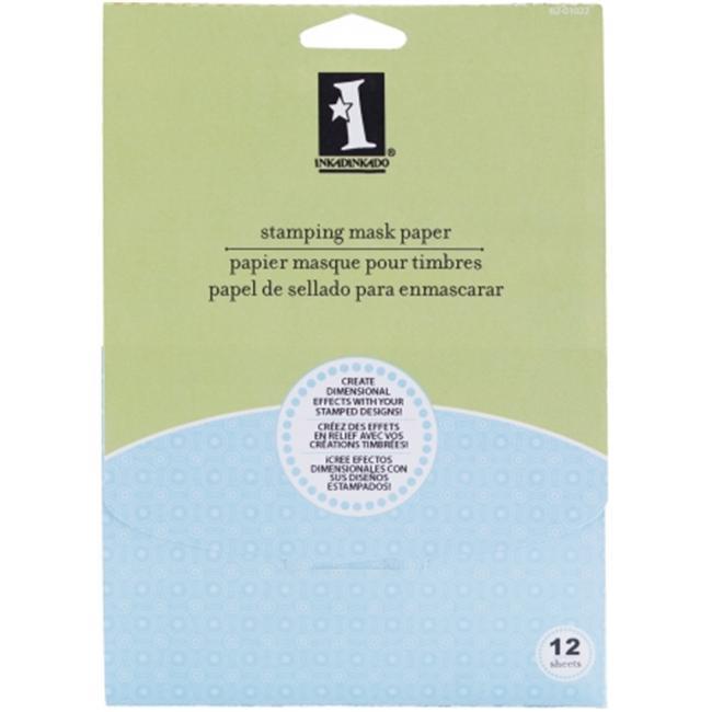 Inkadinkado Stamping Mask Paper 12/Pkg-