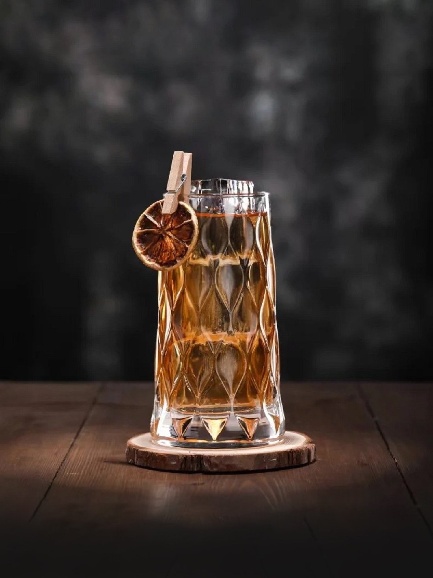 Melbify Leafy Mojito Transparent Cocktail Glasses 350ml - Set of 6