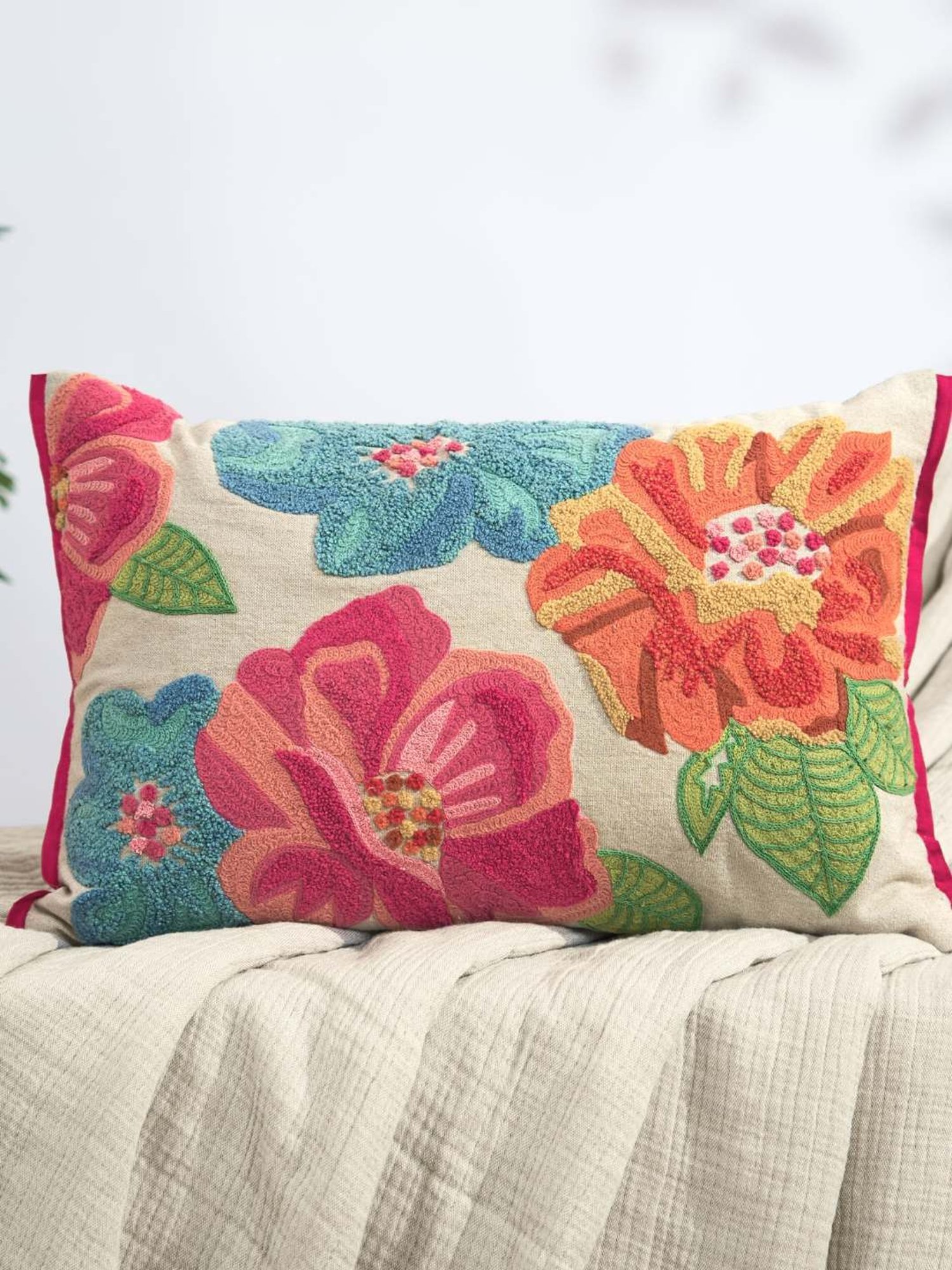 Swayam Multicolor Cotton 40 cm x 40 cm Cushion Covers - Set of 2