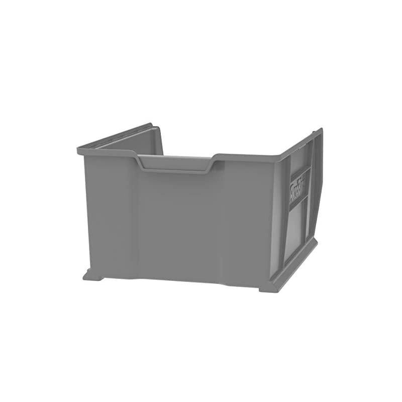30289 Super-Size AkroBin Heavy Duty Stackable Storage Bin Plastic Container, (24-Inch L x 18-Inch W x 12-Inch H), Gray, (1-Pack)