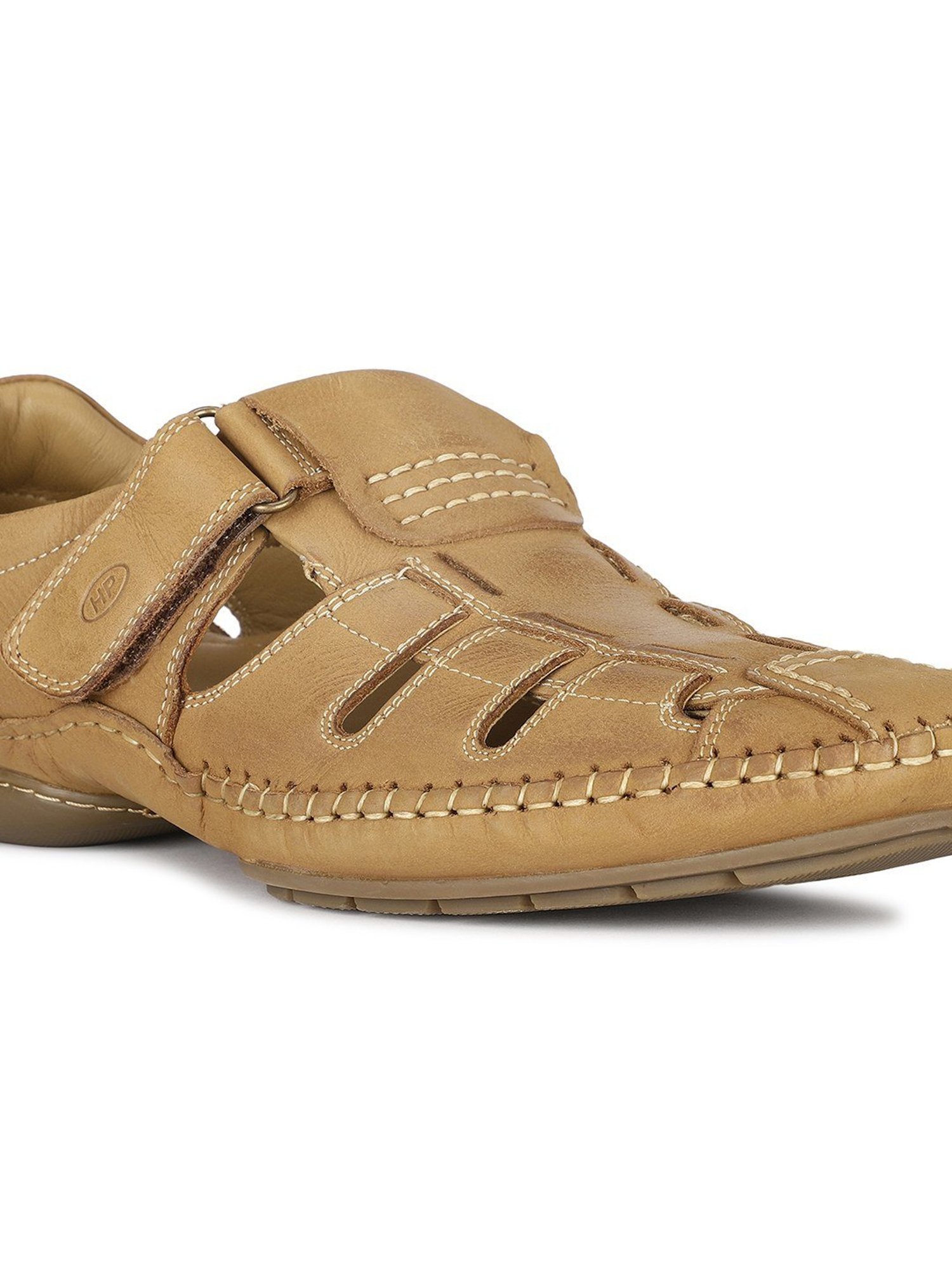 Hush Puppies by Bata Men's CASH 2.0 Tan Fisherman Sandals