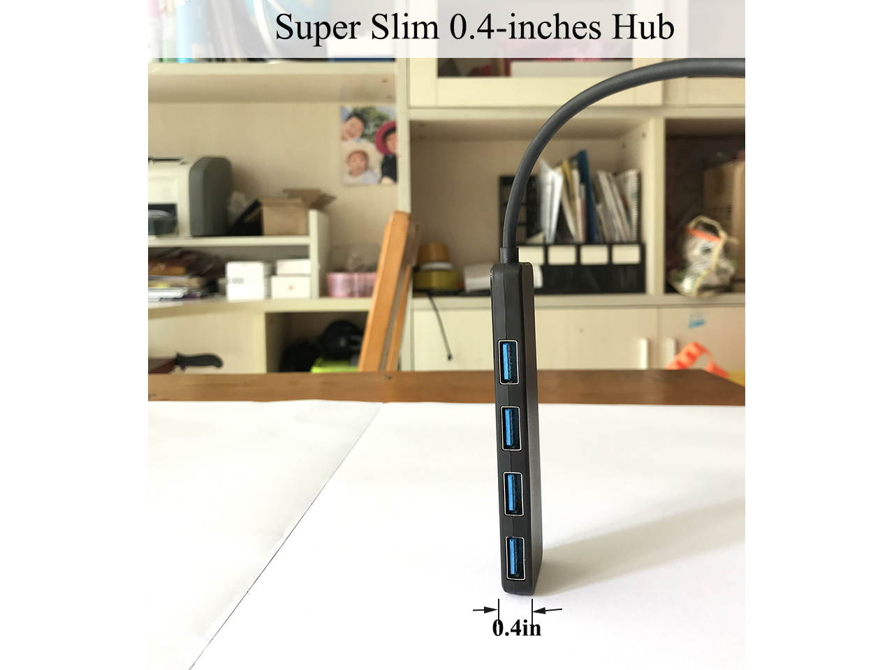 4 Port USB Hub,Type C USB 3.0 Hub,Premium Ultra Slim Laptop USB Spliter Plug and Play Hot Swapping Support, Compatible with Macbook,thinkpad,Windows Desktop PC and other Laptop Computer