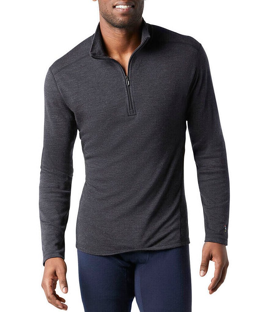 SmartWool Slim-Fit Merino 250 Baselayer Solid Quarter-Zip Pullover