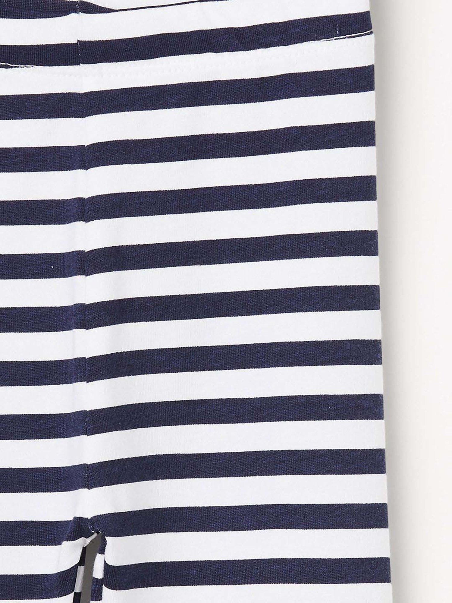 Juniors by Lifestyle Kids Navy & White Cotton Striped Leggings