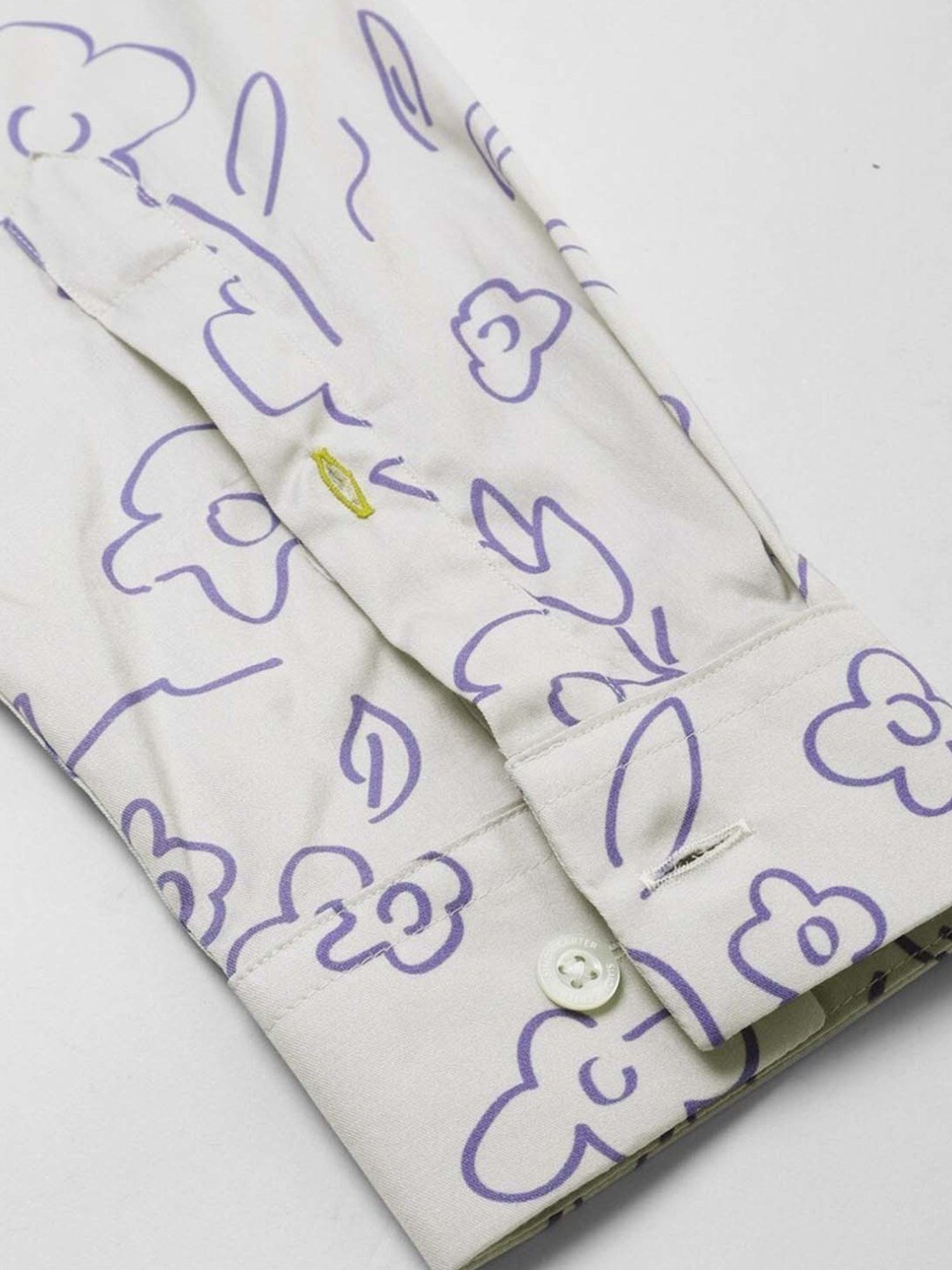 Simon Carter London Grey Printed Slim Fit Shirt