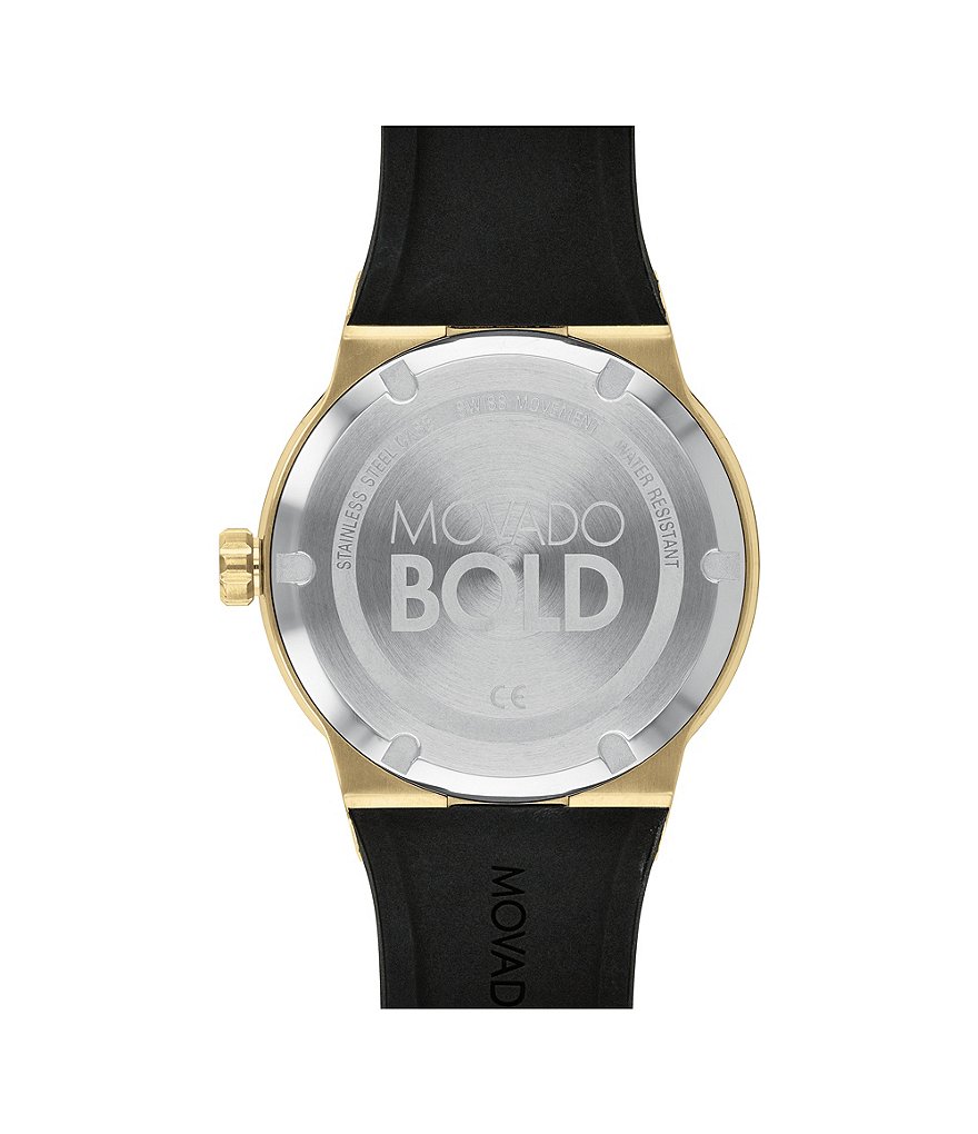 Movado Bold Men's Black Gold Swiss Quartz Fusion Watch