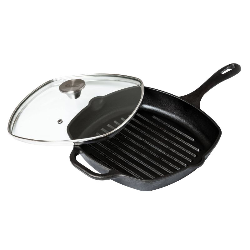 Victoria Glass Lid with Stainless Steel Knob for 10" Grill Pan