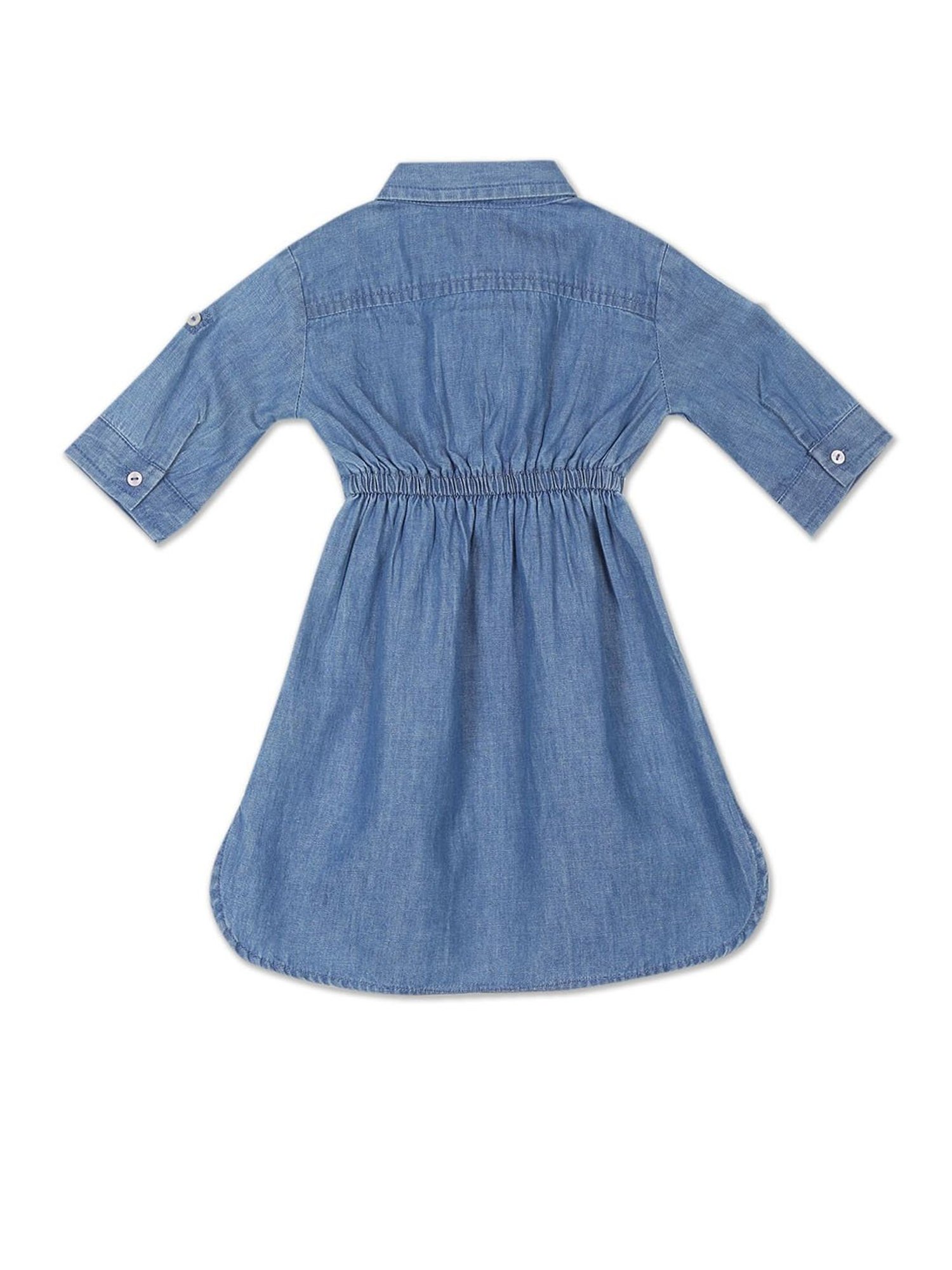 U.S. Polo Assn. Kids Blue Solid Dress