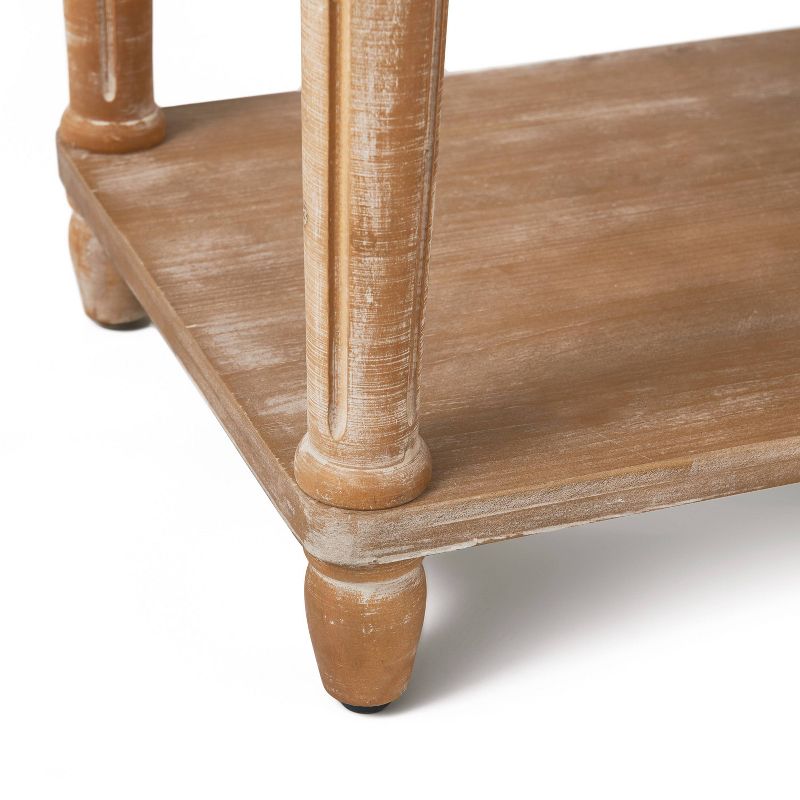 Graydon Upholstered Bench Distressed Natural - Finch