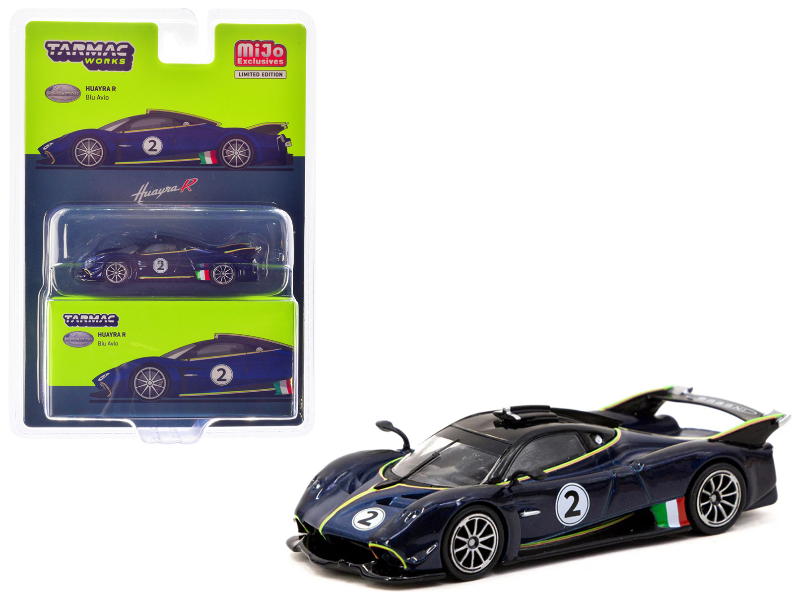 Pagani Utopia Green Metallic 1/64 Diecast Model Car by CM Models