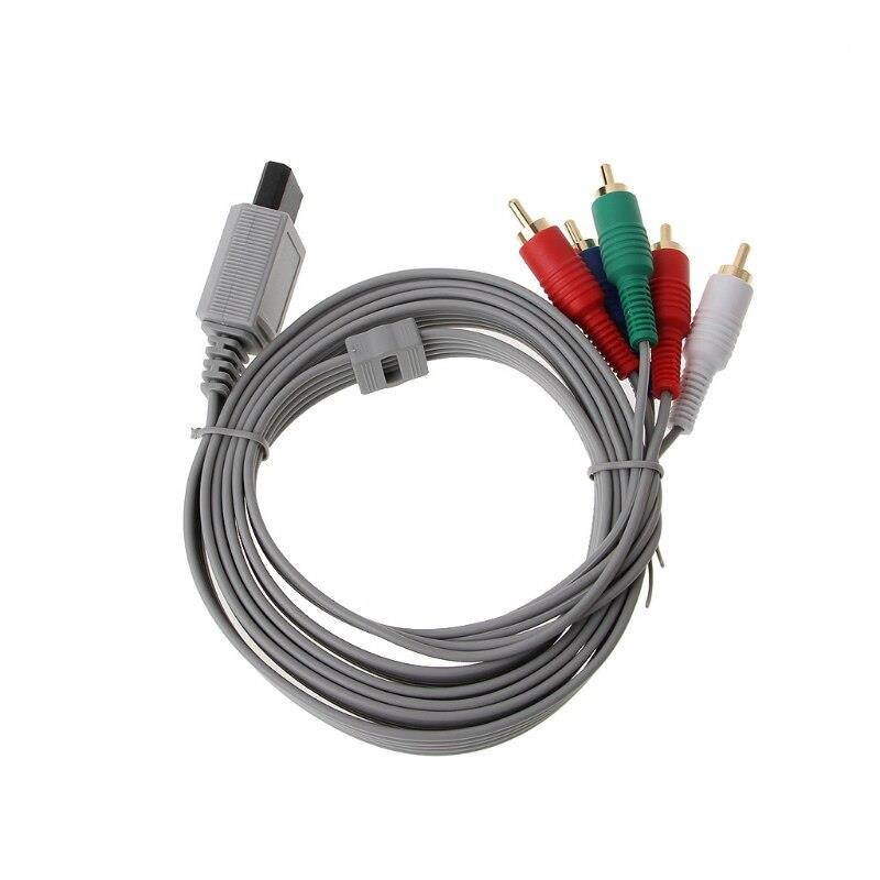 1.8m Component 1080P HDTV AV Audio 5RCA Adapter Cable Cord Wire For Nintendo Wii Console