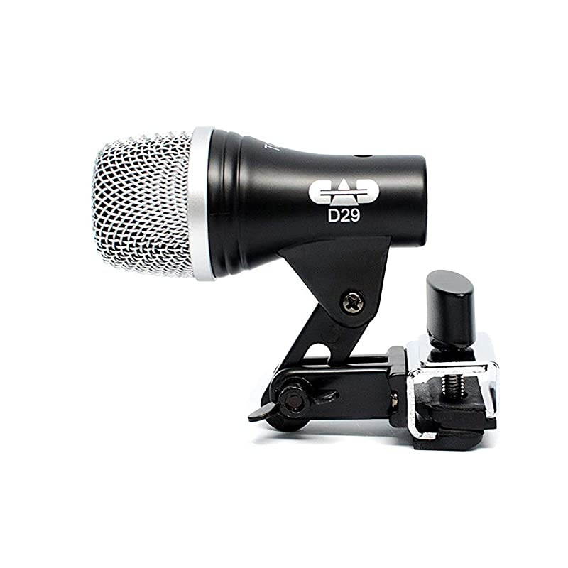 Stage7 Premium 7-Piece Drum Instrument Mic Pack with Vinyl Carrying Case + 7 On Stage Microphones Cables, 20 Feet