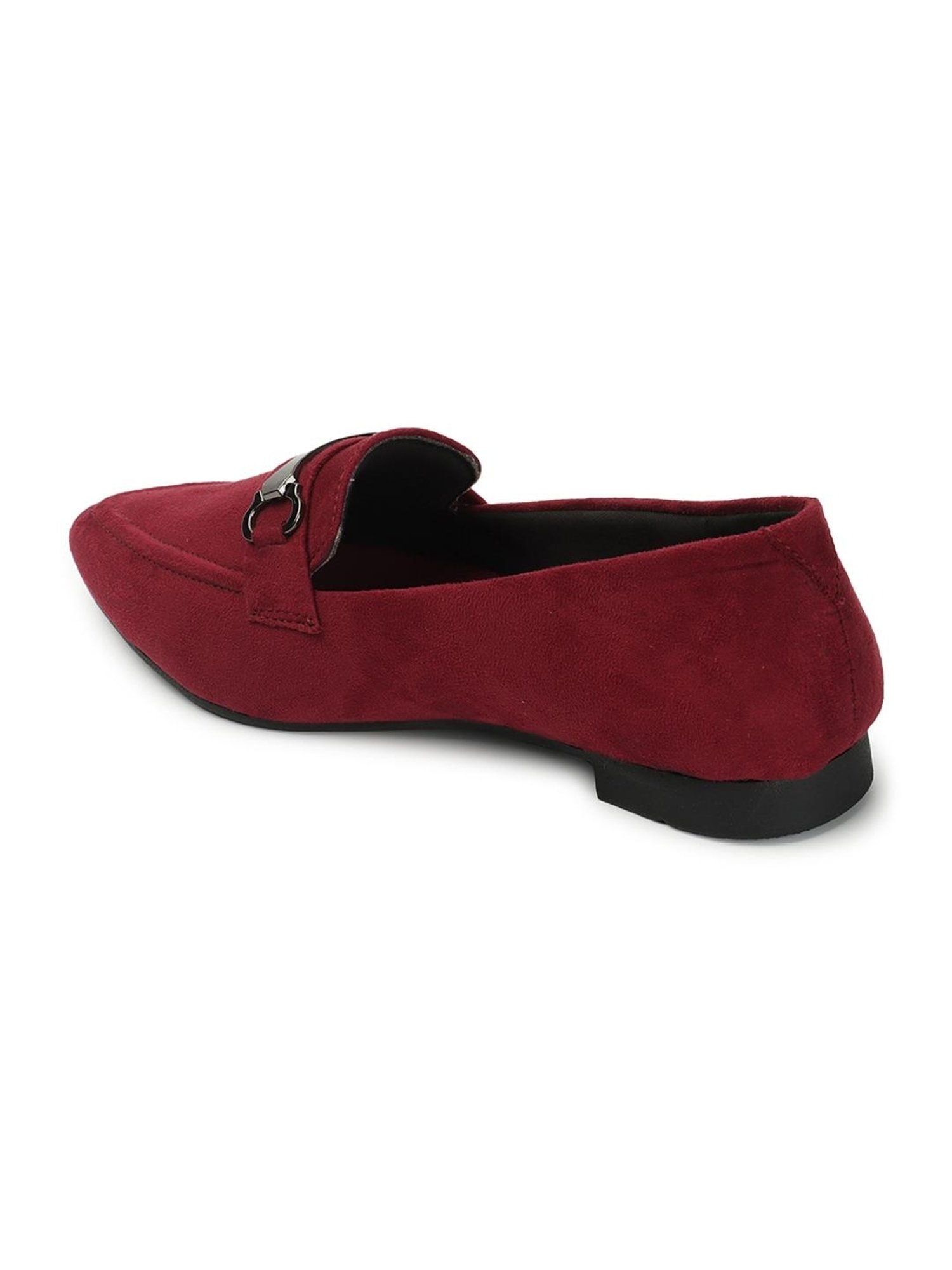 Elle Women's Maroon Casual Loafers