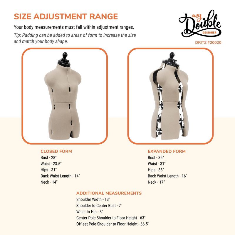 Dritz Petite My Double Designer Dress Form