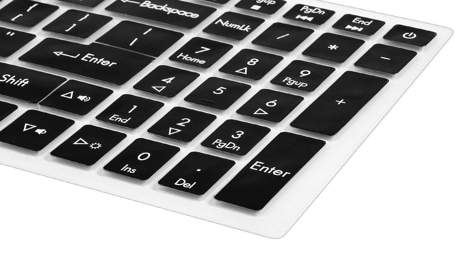 Acer Aspire VX 15 Accessories, CASEBUY Keyboard Cover for 15.6" Acer Predator Helios 300 Gaming Laptop, Acer Aspire VX 15 VX5-591G, Acer Nitro 5 Gaming Laptop AN515, 17.3" Aspire V17 VN7-793G, Black