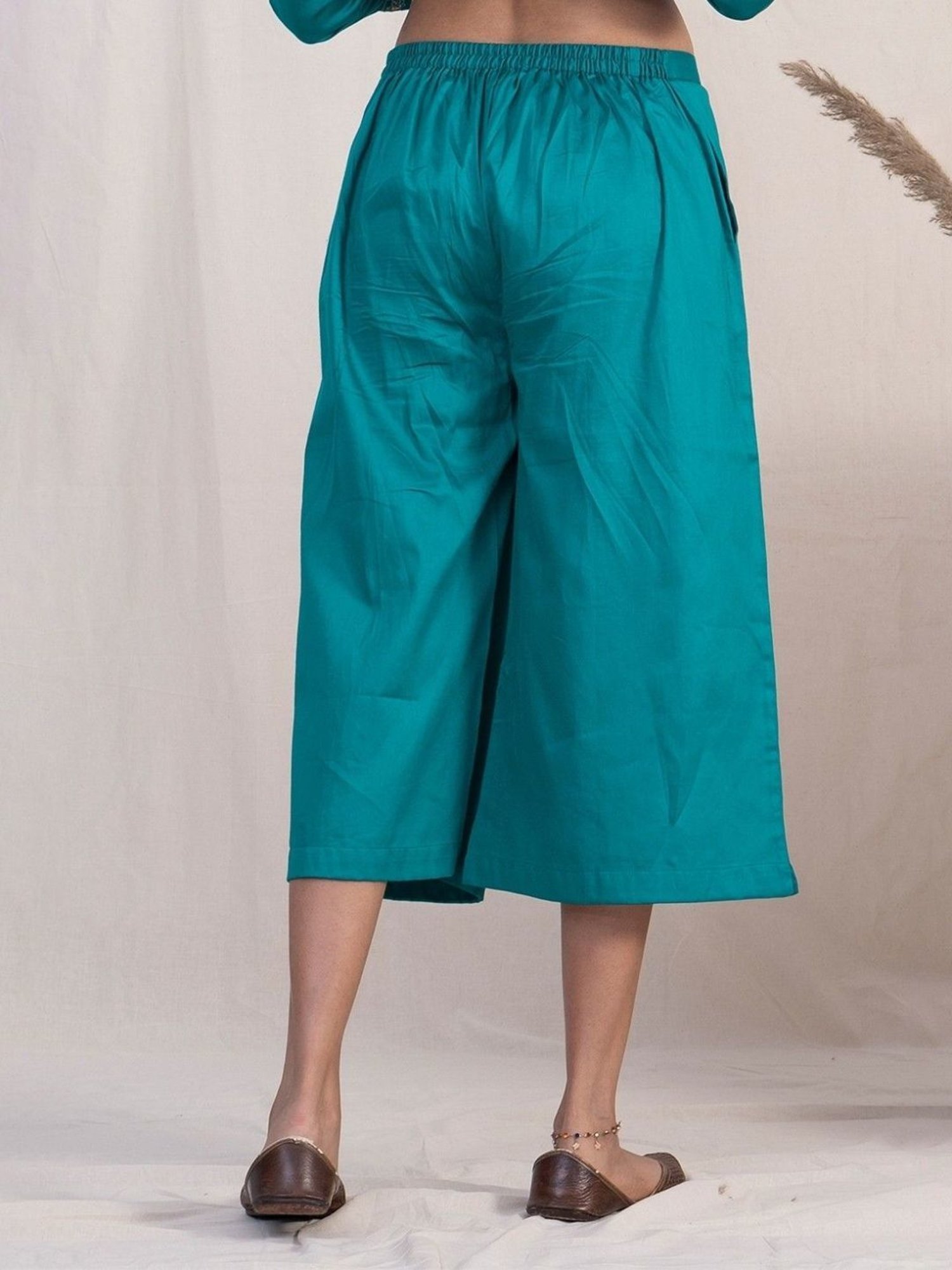 Akiso Jashn Blue Short Plazzos