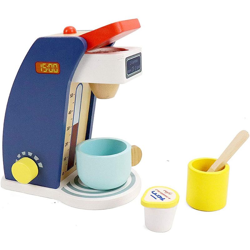 Melissa & Doug Stir and Serve Cooking Utensils (7pc) - Stainless Steel and Wood