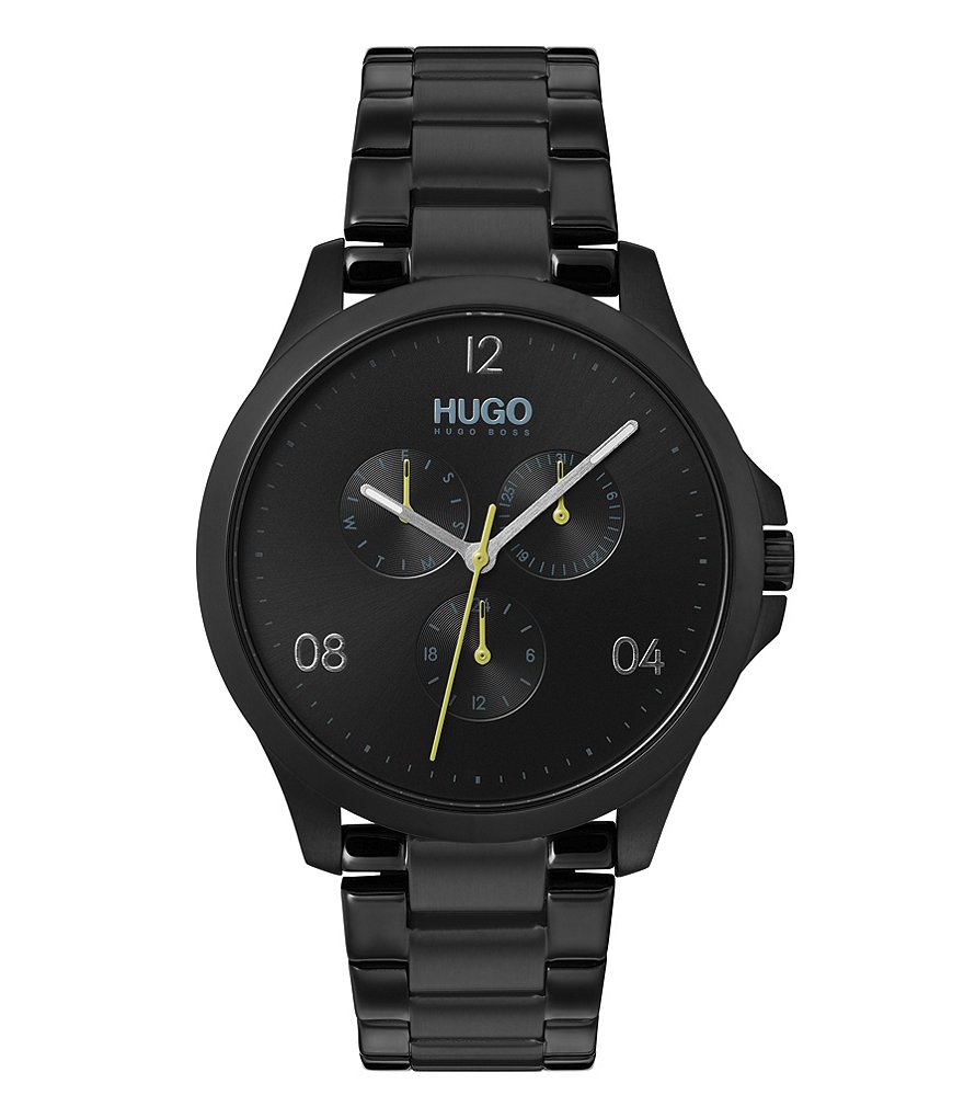 HUGO HUGO BOSS #Risk Black IP Stainless Steel Multifunction Bracelet Watch
