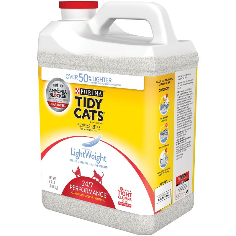 Purina Tidy Cats Lightweight 24/7 Performance Multiple Cats Clumping Litter - 8.5lbs