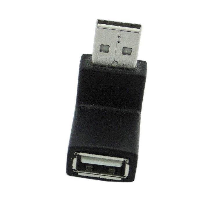 2pcs USB Male to Female 90 D Low Profile Down Right Angled Extension Adapter
