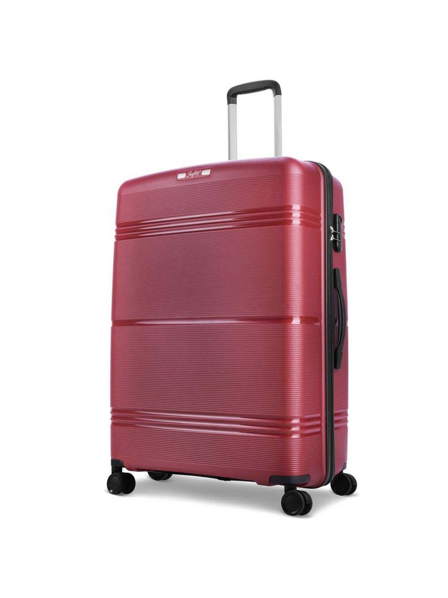 Skybags Paratrip Maroon Textured Hard Large Trolley Bag - 56 cm